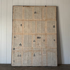 French Pressed Botanical Grouping in Distressed Frame