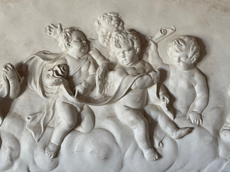 Arched Antique Plaster Relief