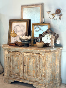 Beautiful 18th C. Silver Gilt Italian Mercury Mirror