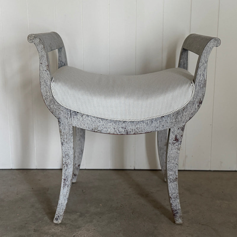 Pair of Lyre Shaped Swedish Stools circa 1860-1880