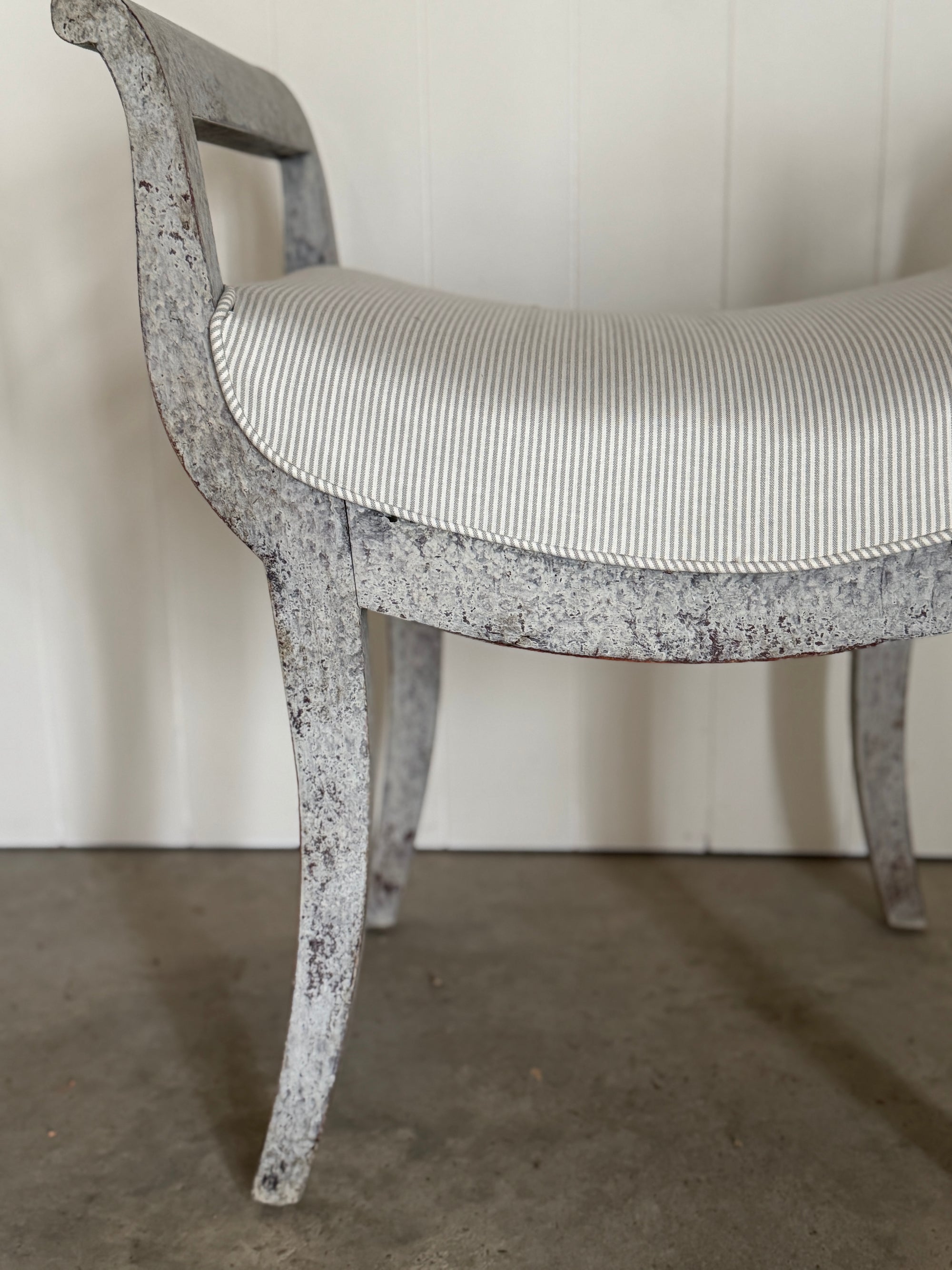 Pair of Lyre Shaped Swedish Stools circa 1860-1880