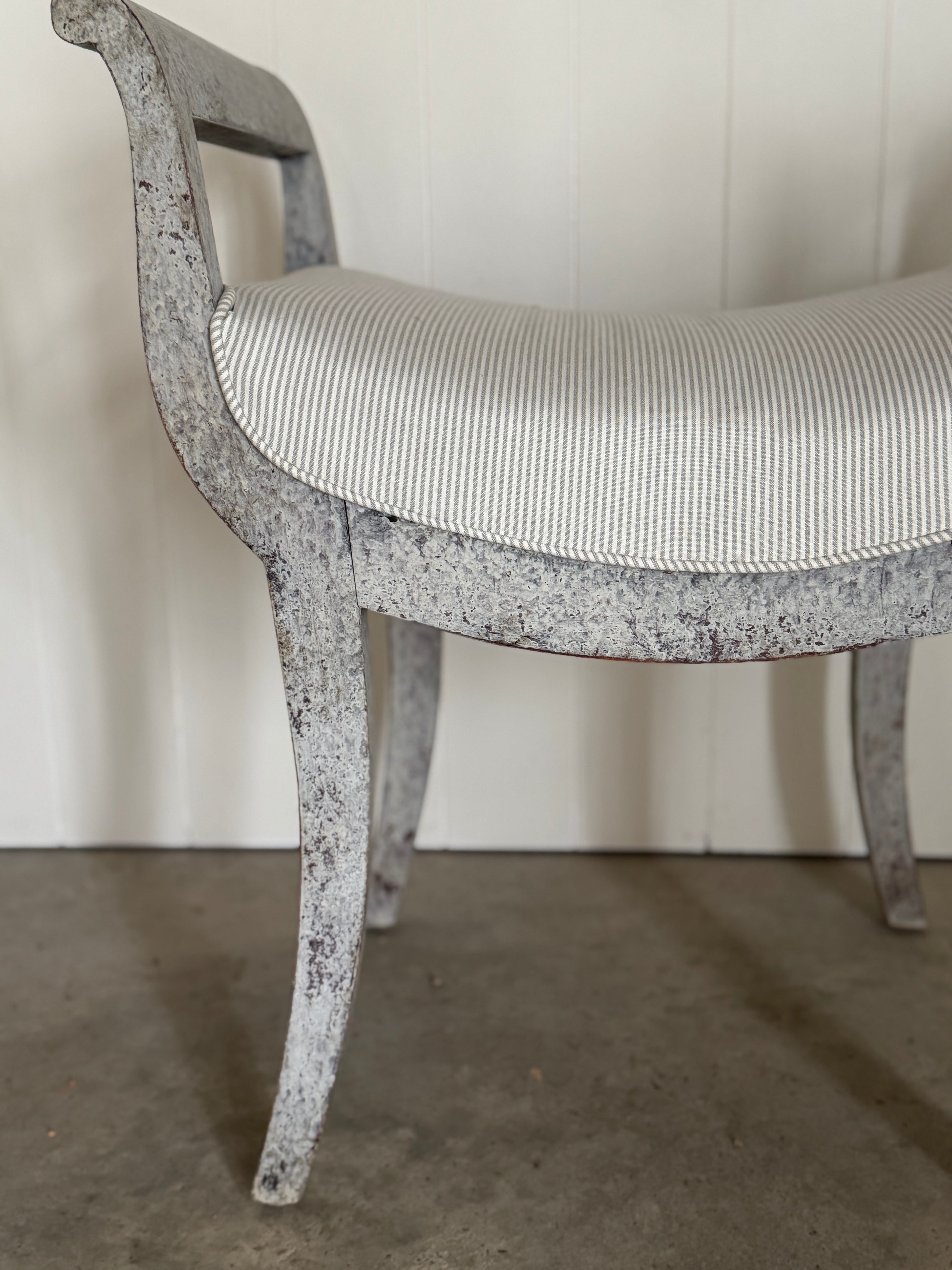 Pair of Lyre Shaped Swedish Stools circa 1860-1880