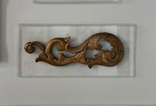 Gilt Scroll Fragment on Acrylic Plaque