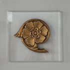 Gilt Flower Fragment on Acrylic Plaque