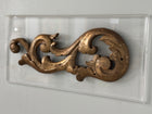 Gilt Scroll Fragment on Acrylic Plaque