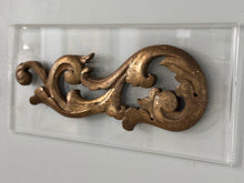 Gilt Scroll Fragment on Acrylic Plaque