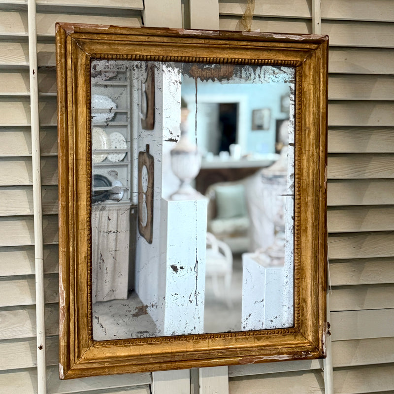 Louis XVI Mirror with Beaded Fillet