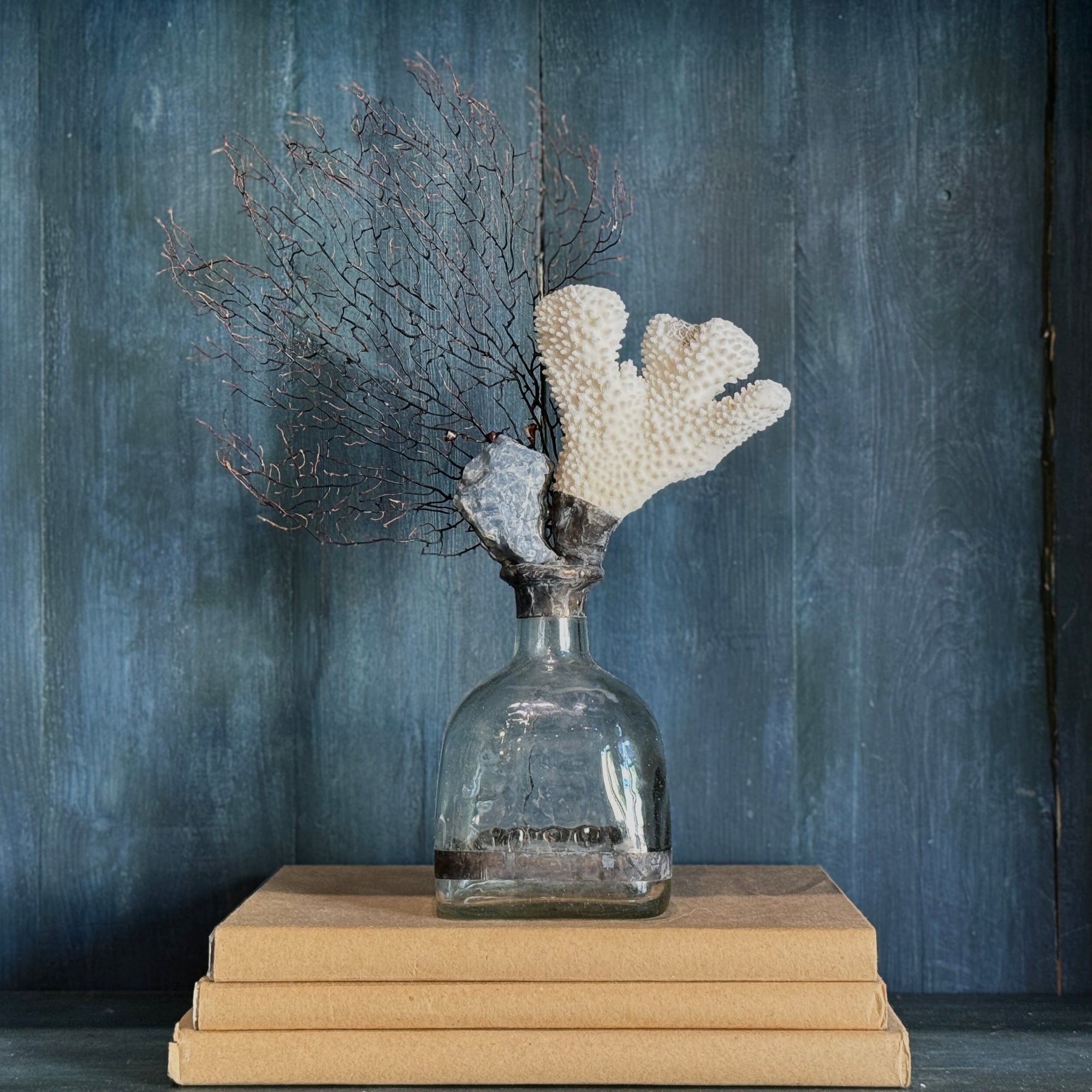Handscrafted Sculptural Coral and Sea Fan Bottle