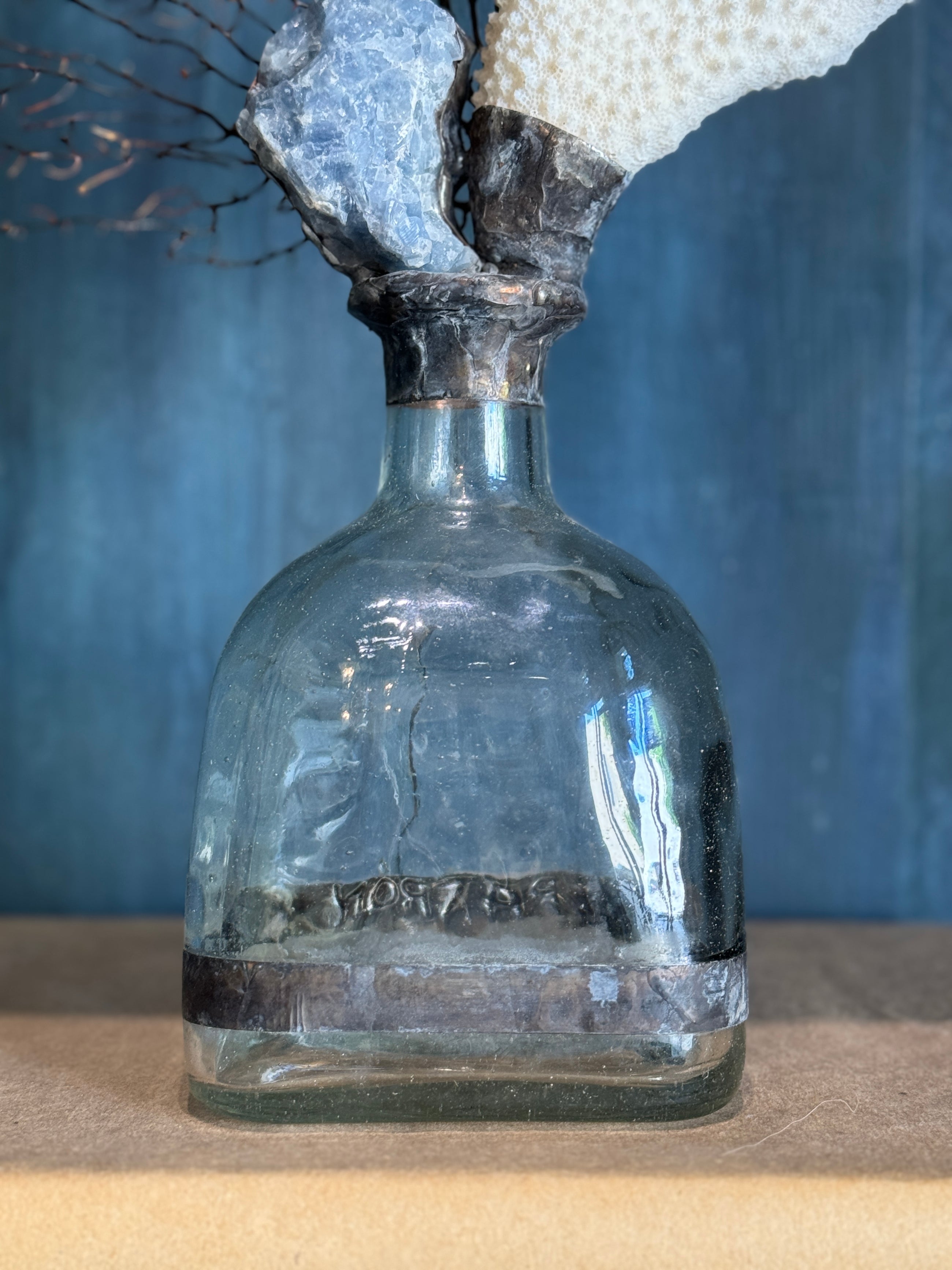 Handscrafted Sculptural Coral and Sea Fan Bottle