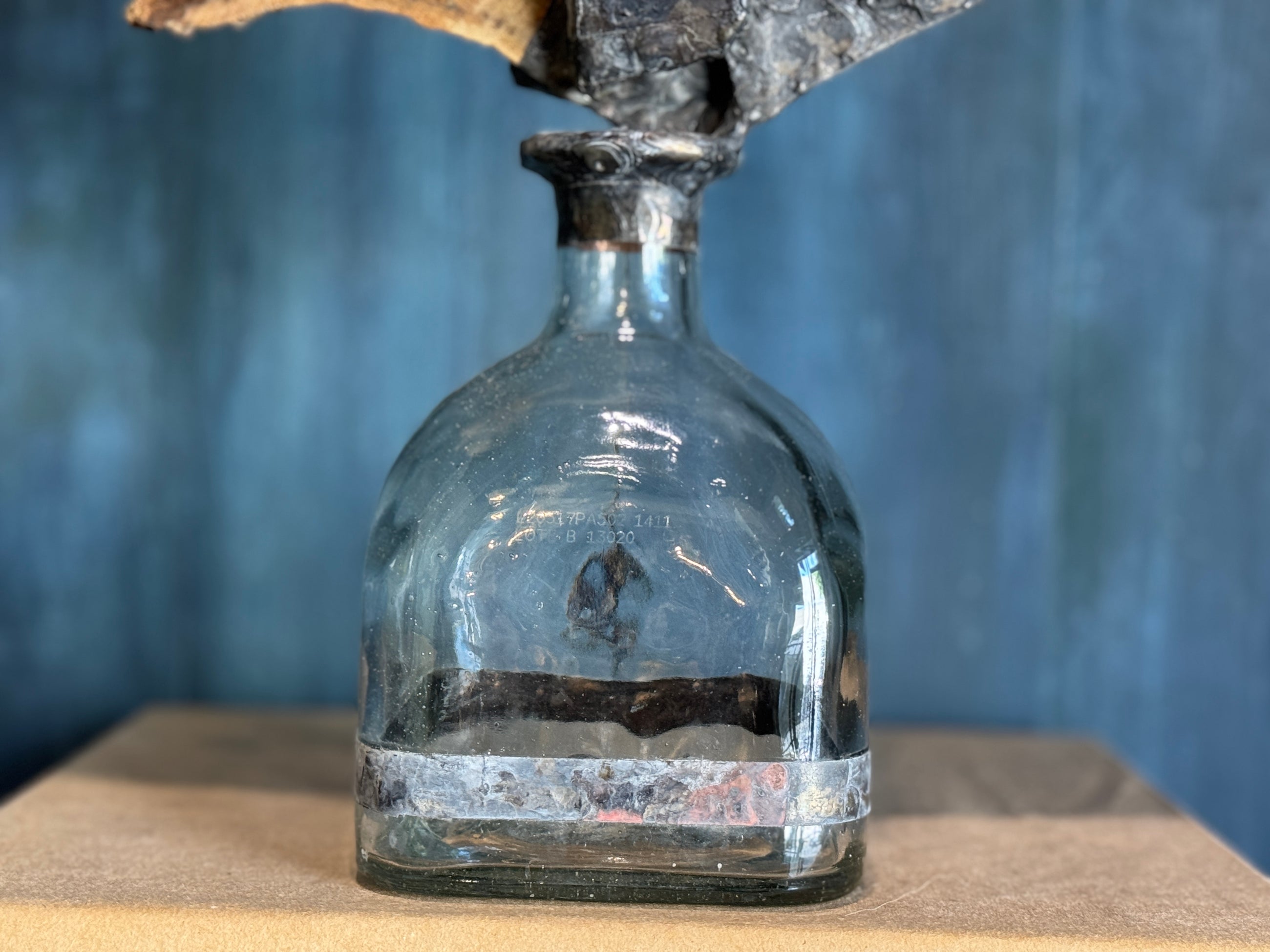 Handcrafted Sculptural Driftwood Bottle