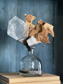 Handcrafted Sculptural Driftwood Bottle