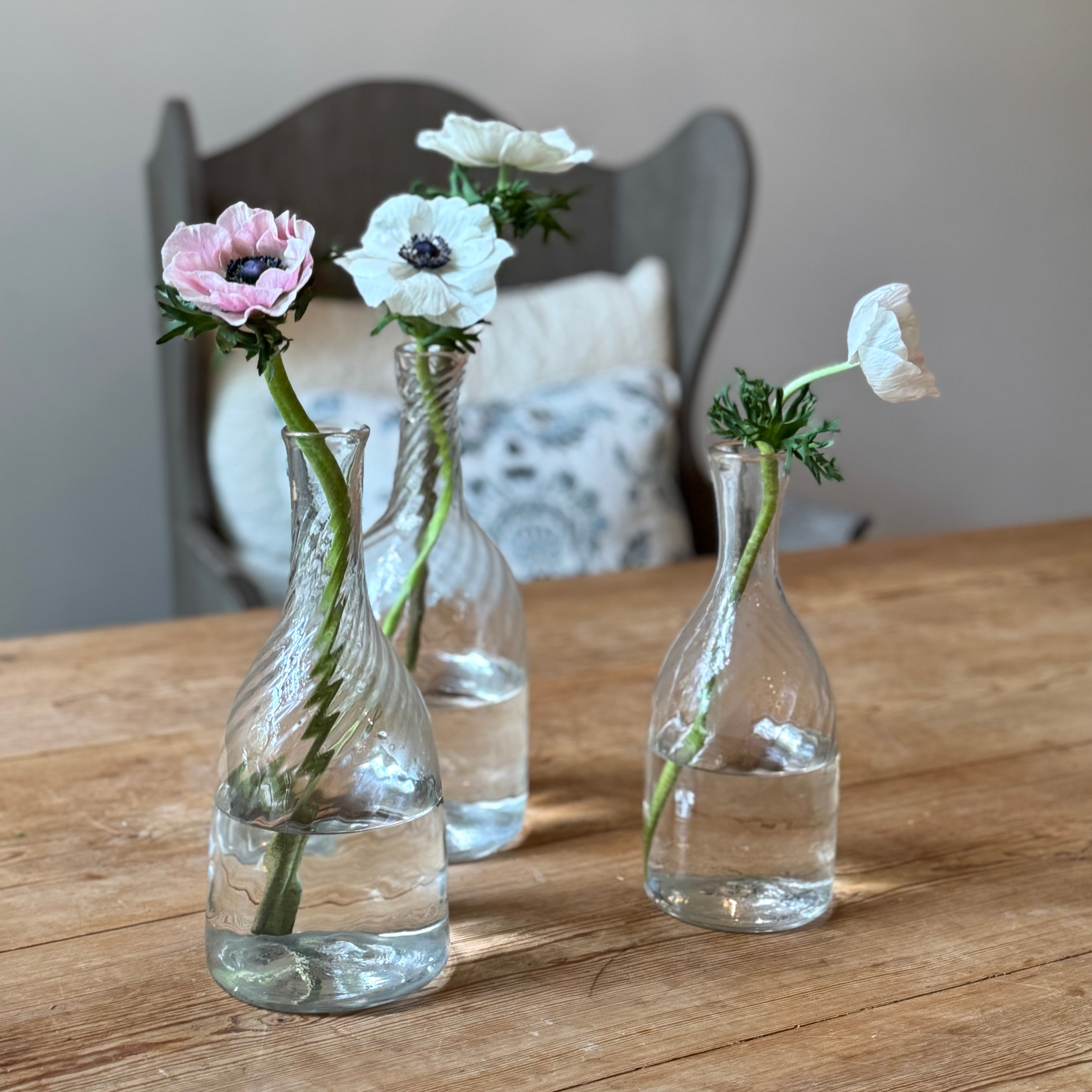 Hand-Blown Antique Glass Carafe