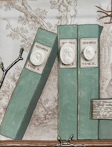 Framed Intaglio Shadowbox on Manuel Canovas Fabric