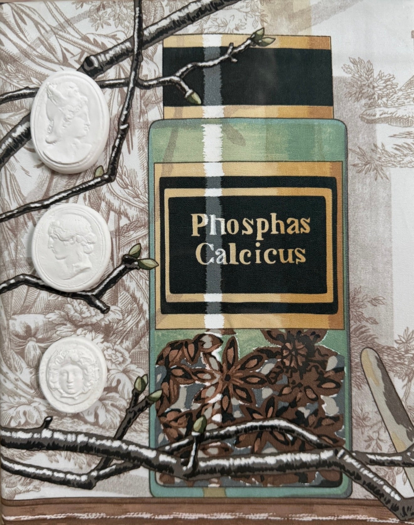 Framed Intaglio Shadowbox on Manuel Canovas Fabric