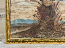 18th C Pair of Hand-Painted Family Tree with Heraldic Crests