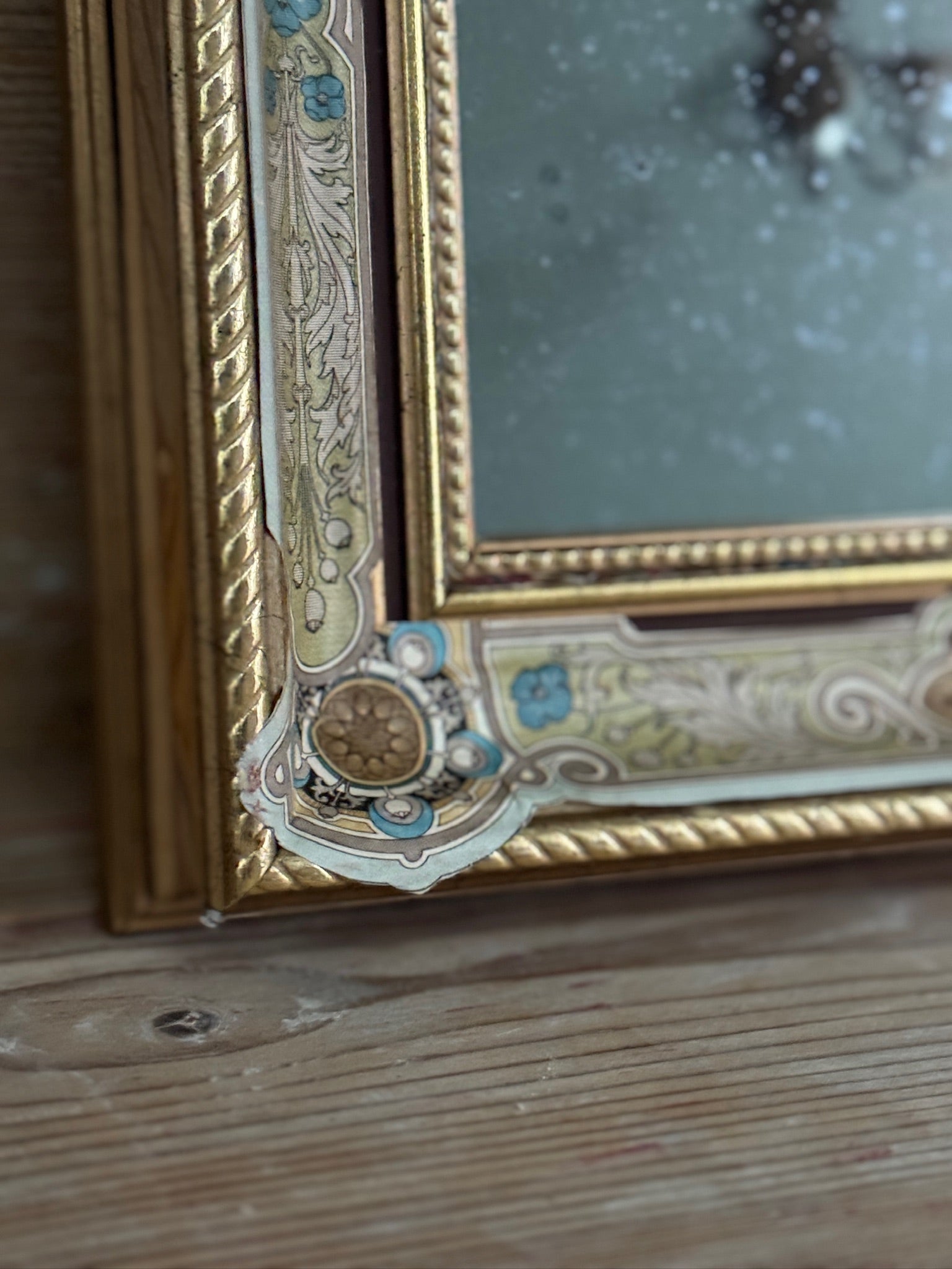 Handmade Frame with Antique Mirror