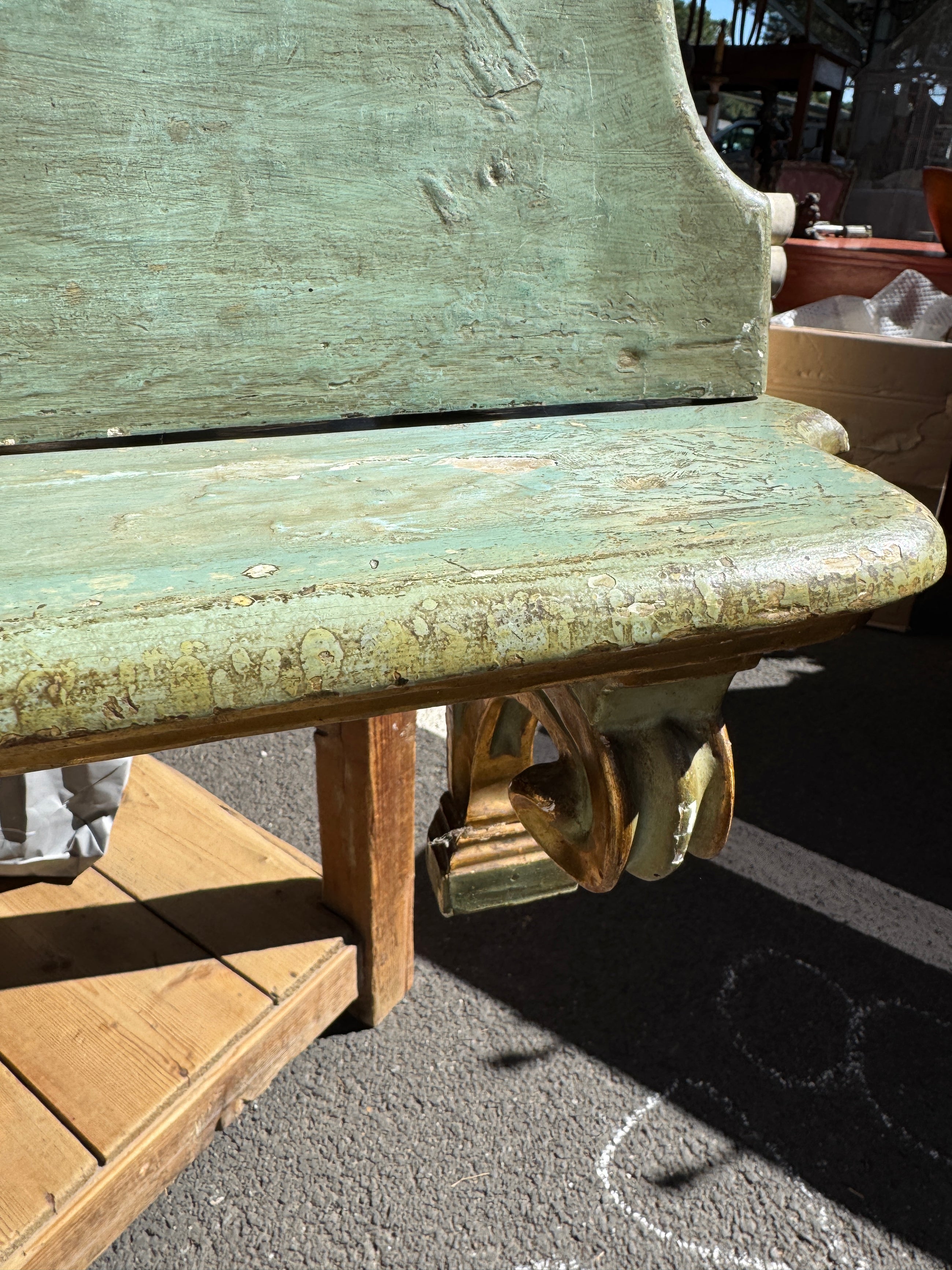Italian Painted and Gilded Shelves, 19th c