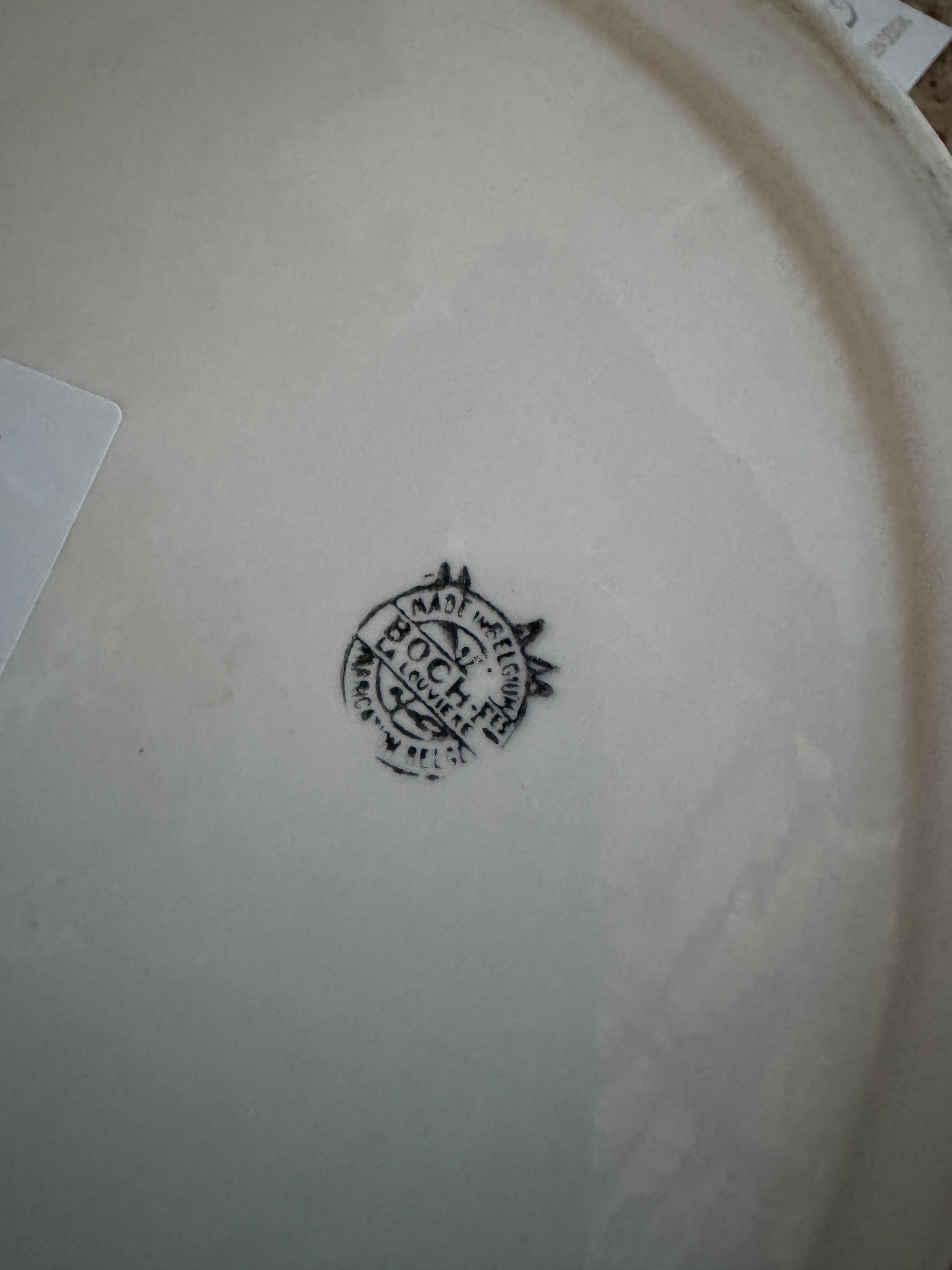 Turn of 20th century Belgian ironstone footbath