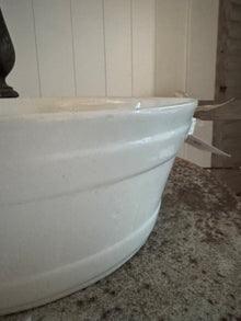 Turn of 20th century Belgian ironstone footbath