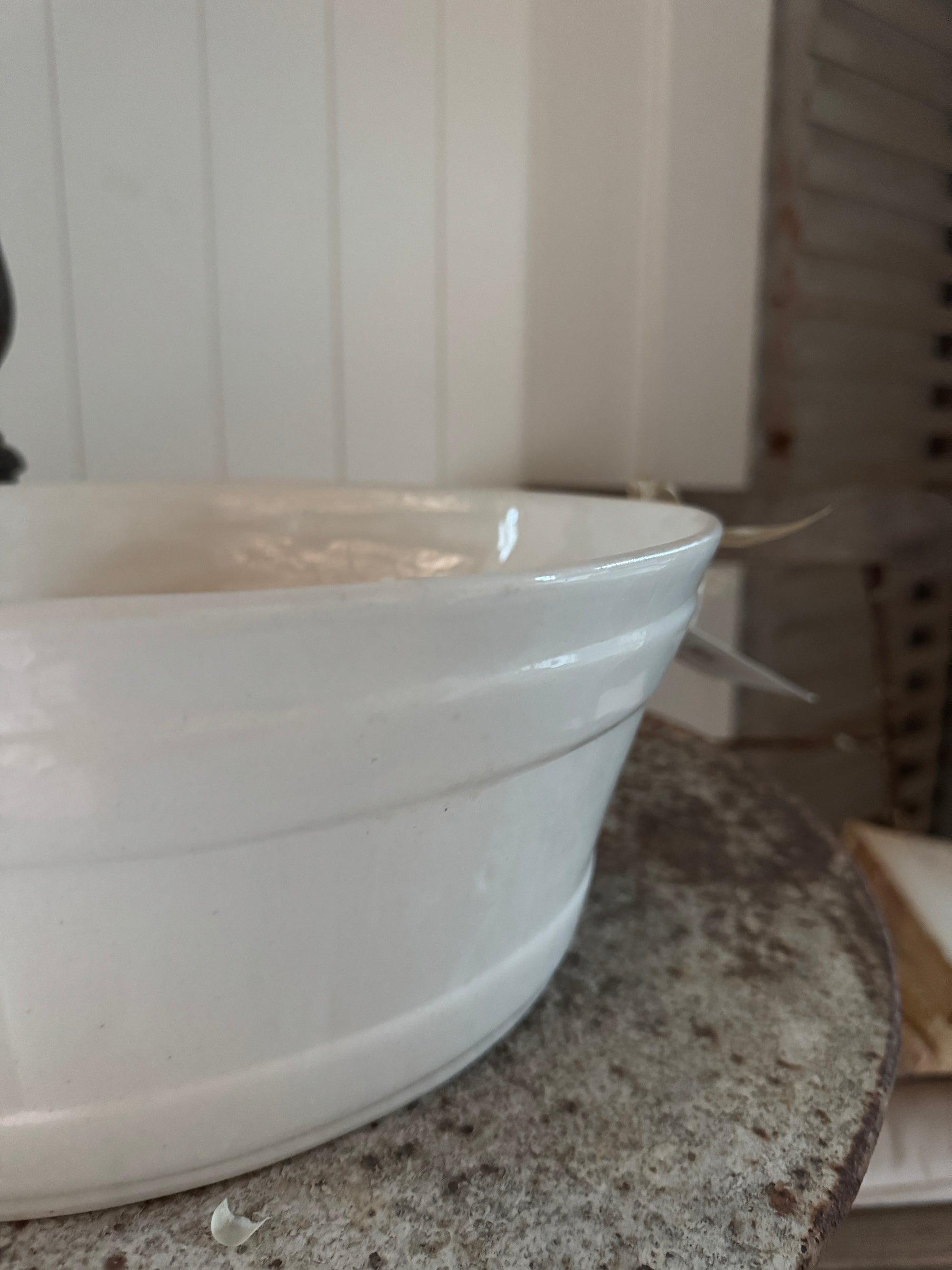 Turn of 20th century Belgian ironstone footbath