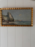 French Beach Landscape,20th c Oil Painting