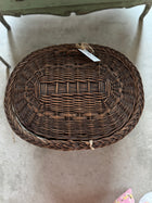 French Oval Sewing Basket Circa 1900