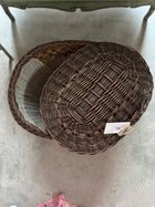 French Oval Sewing Basket Circa 1900