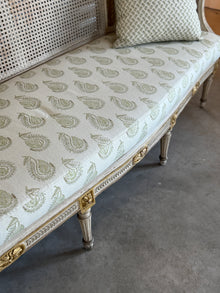 Circa 1850 Belgian Caned Bench