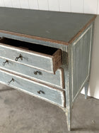 Aquamarine Blue Vintage Venetian Commode