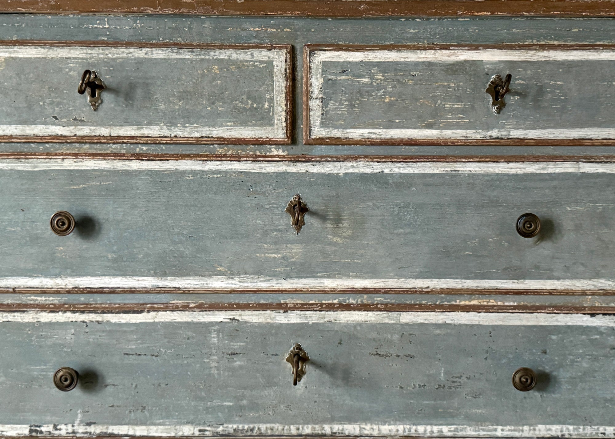 Aquamarine Blue Vintage Venetian Commode