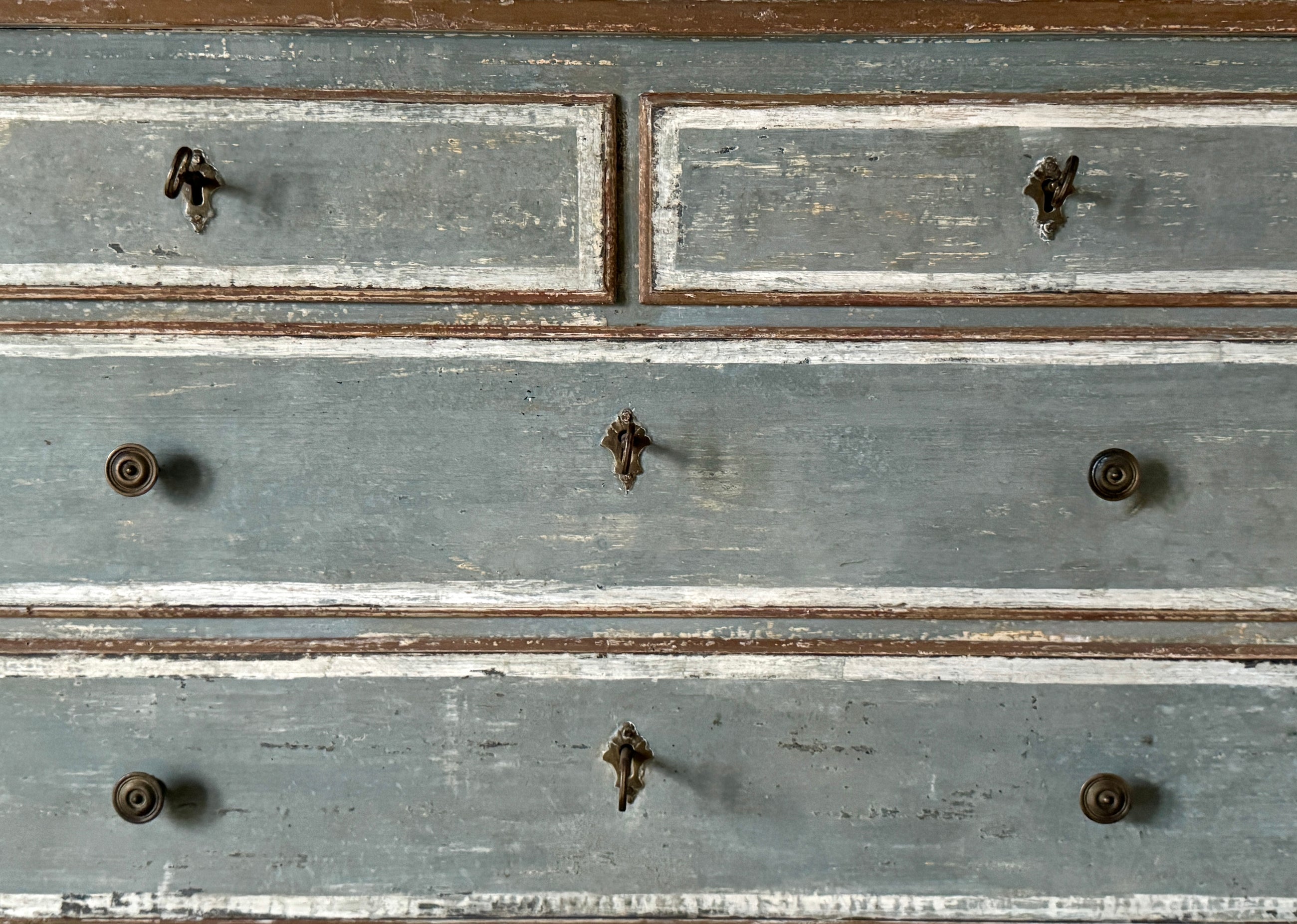Aquamarine Blue Vintage Venetian Commode