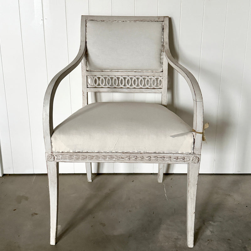 Pair of 1800s Gustavian Antique Chairs with Elegant Detailing