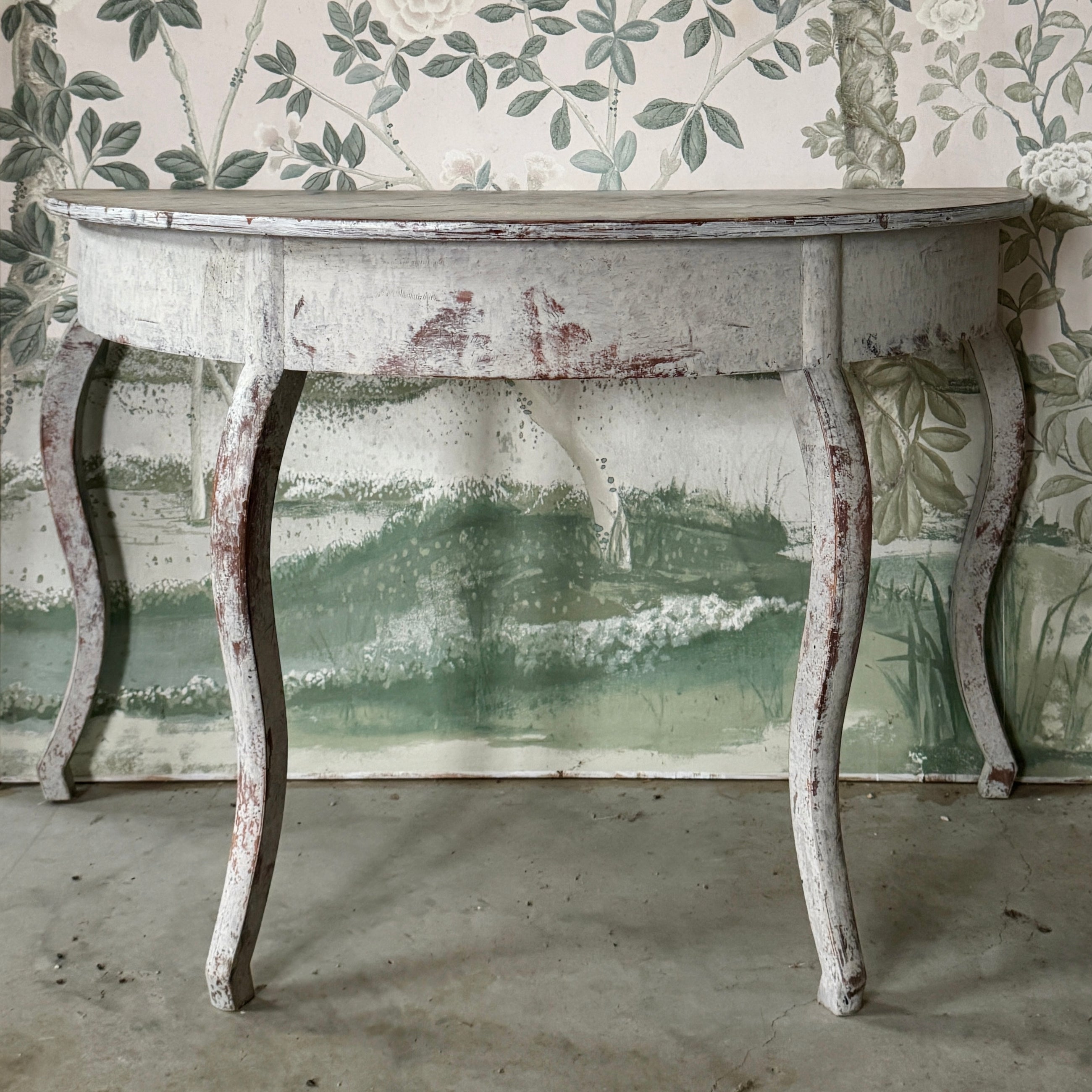 Stately Pair of Swedish Demilunes Circa 1880