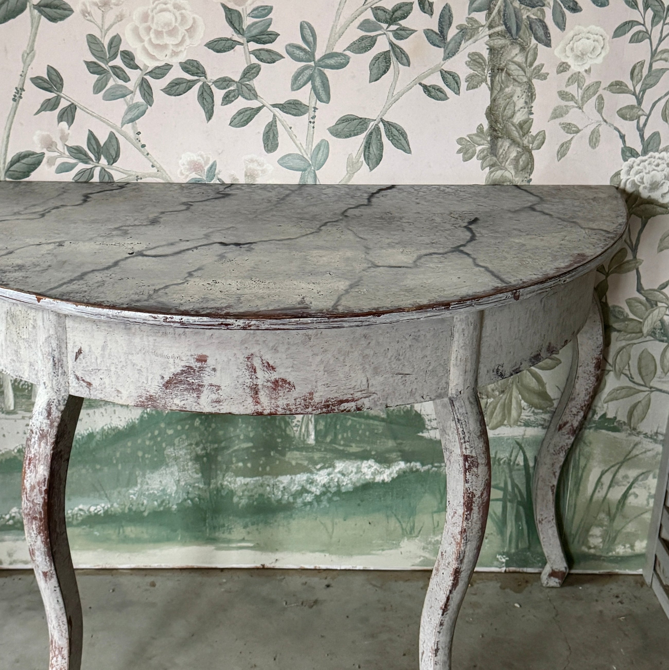 Stately Pair of Swedish Demilunes Circa 1880