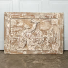 Late 18th C. Neoclassical Terracotta Carved on Pine Panel from Directoire Era