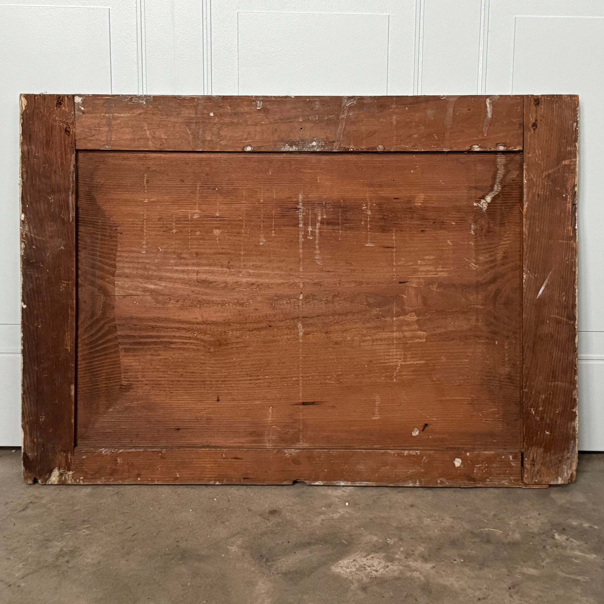 Late 18th C. Neoclassical Terracotta Carved on Pine Panel from Directoire Era