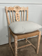 Swedish Rush Seat Chairs, Set of 4, Vintage Circa 1950's