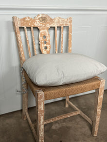 Swedish Rush Seat Chairs, Set of 4, Vintage Circa 1950's