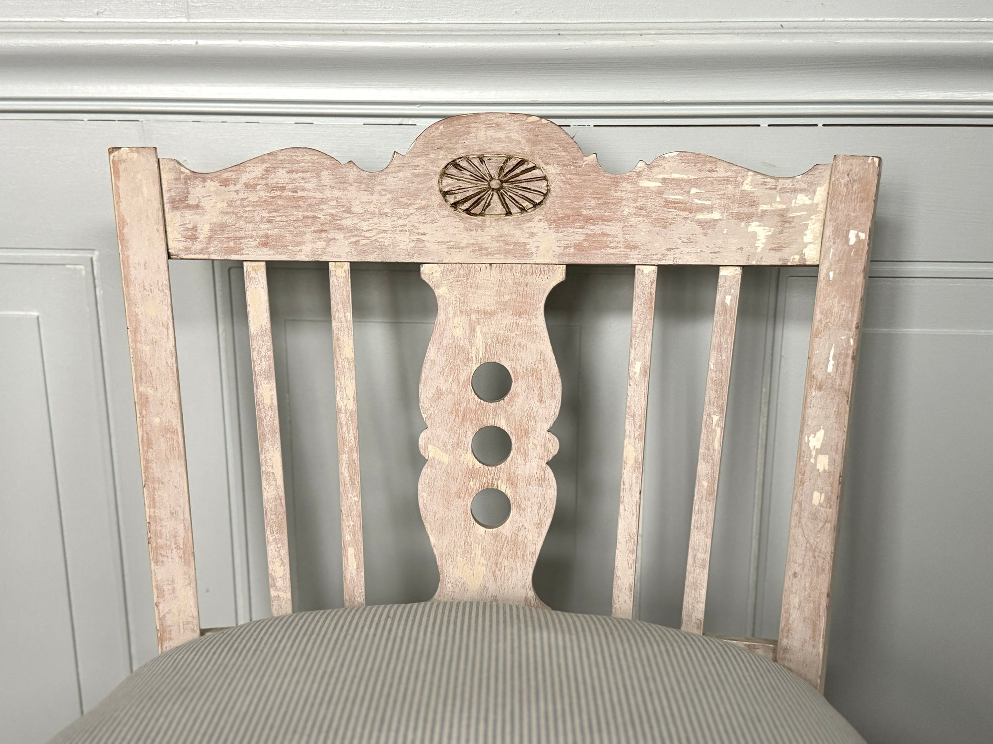 Swedish Rush Seat Chairs, Set of 4, Vintage Circa 1950's