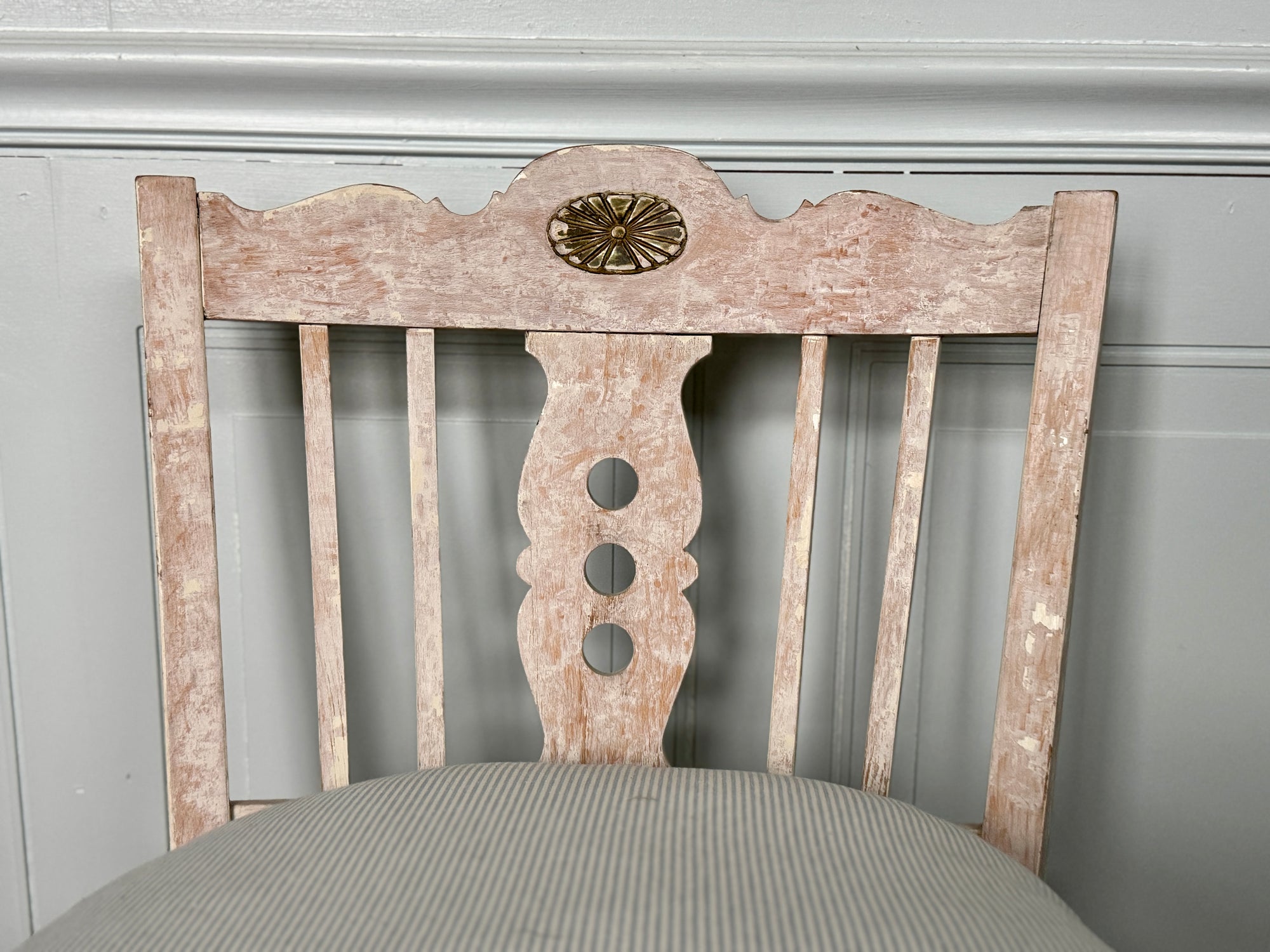 Swedish Rush Seat Chairs, Set of 4, Vintage Circa 1950's