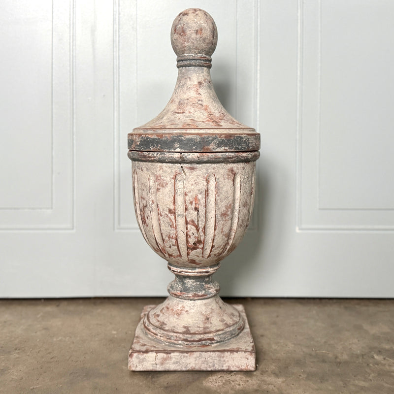 Pair of Italian Urns with Faux Terracotta Finish