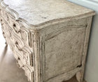 19th C. French Commode, Whitewashed