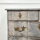 Stunning Blue Baroque Swedish 1880's Commode in Original Finish