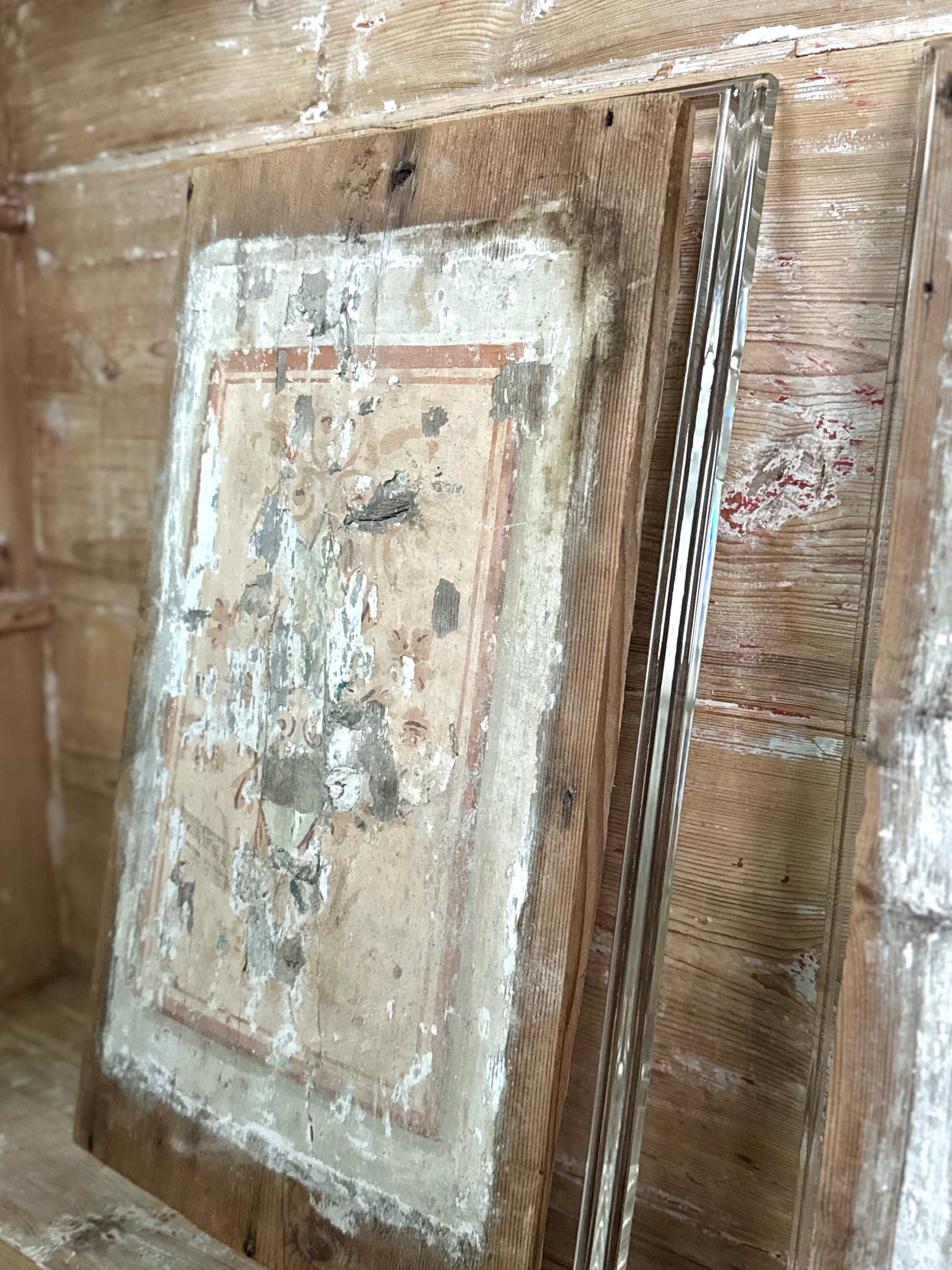 15th C. Venetian Ceiling Panel on Acrylic