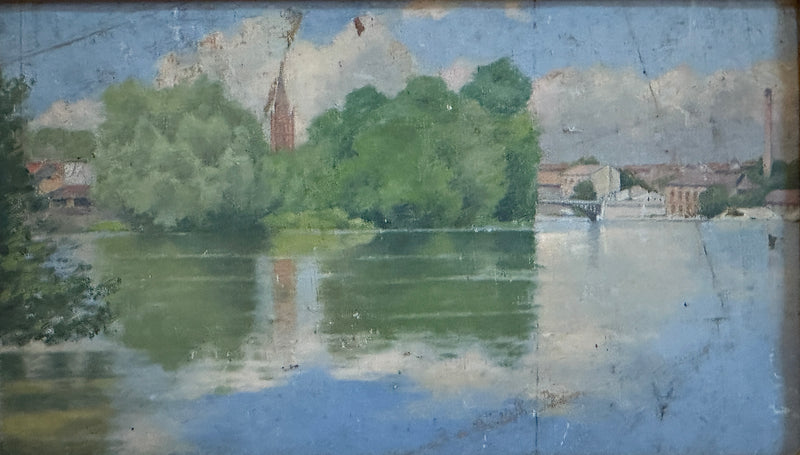 Landscape Painting 6.5"H x 10.5"W