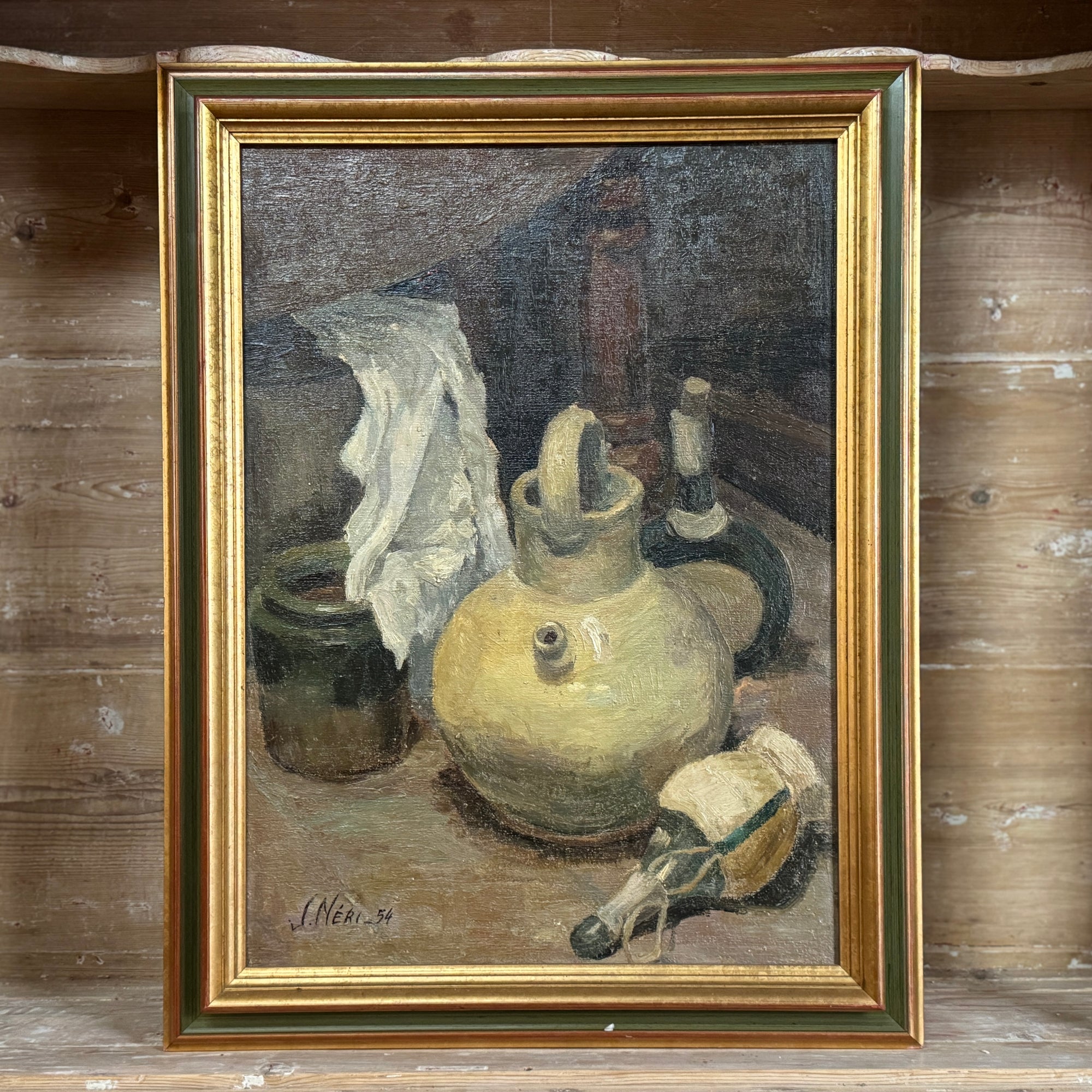 19th C French Still Life in Gilded Frame