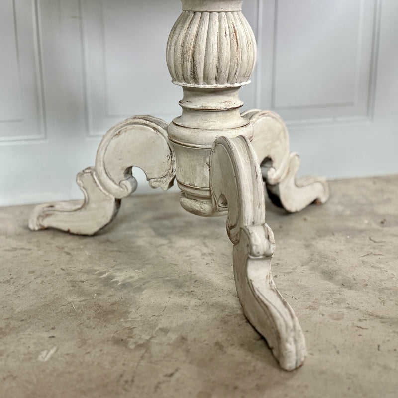 19th C. Swedish Oval Pedestal Table