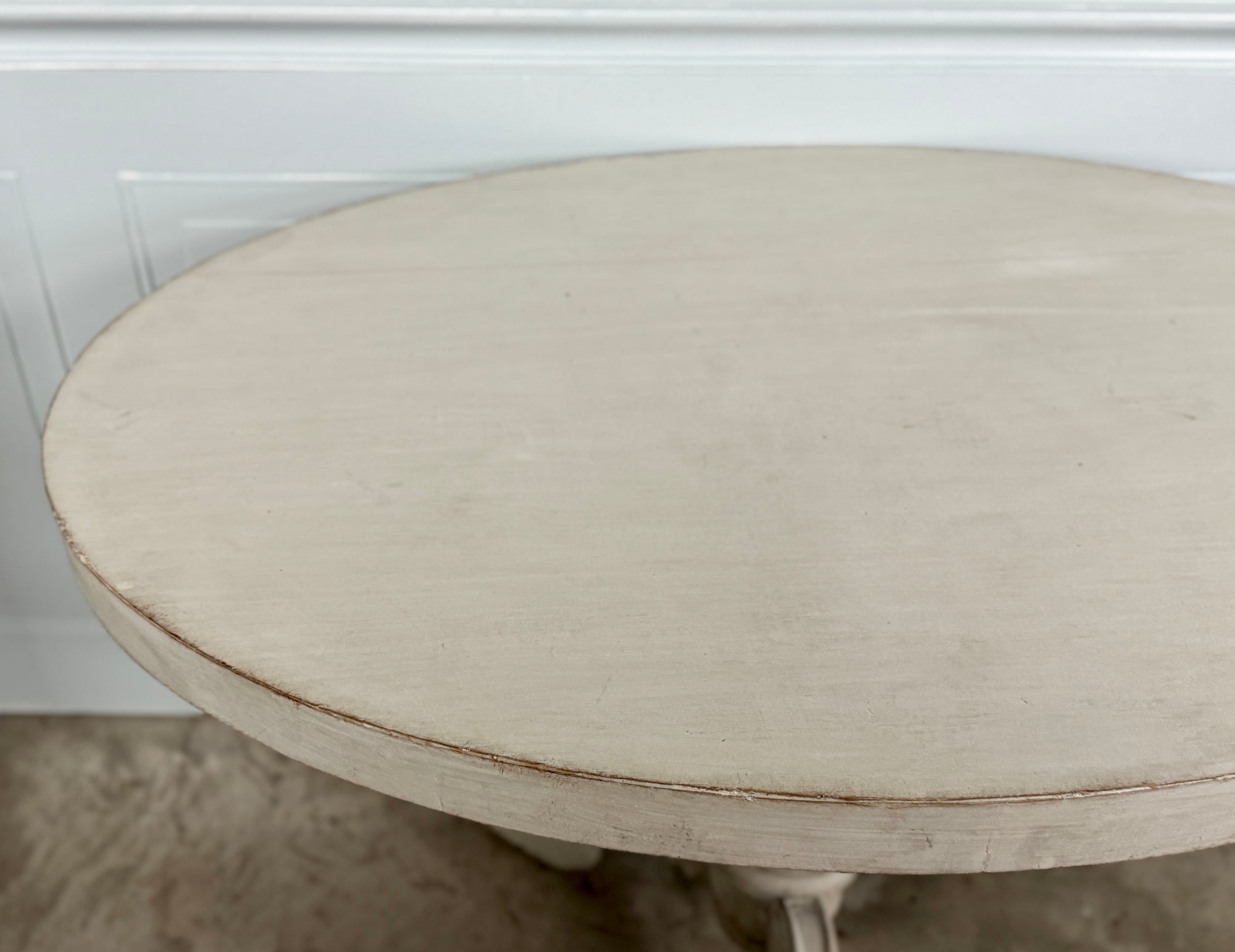 19th C. Swedish Oval Pedestal Table