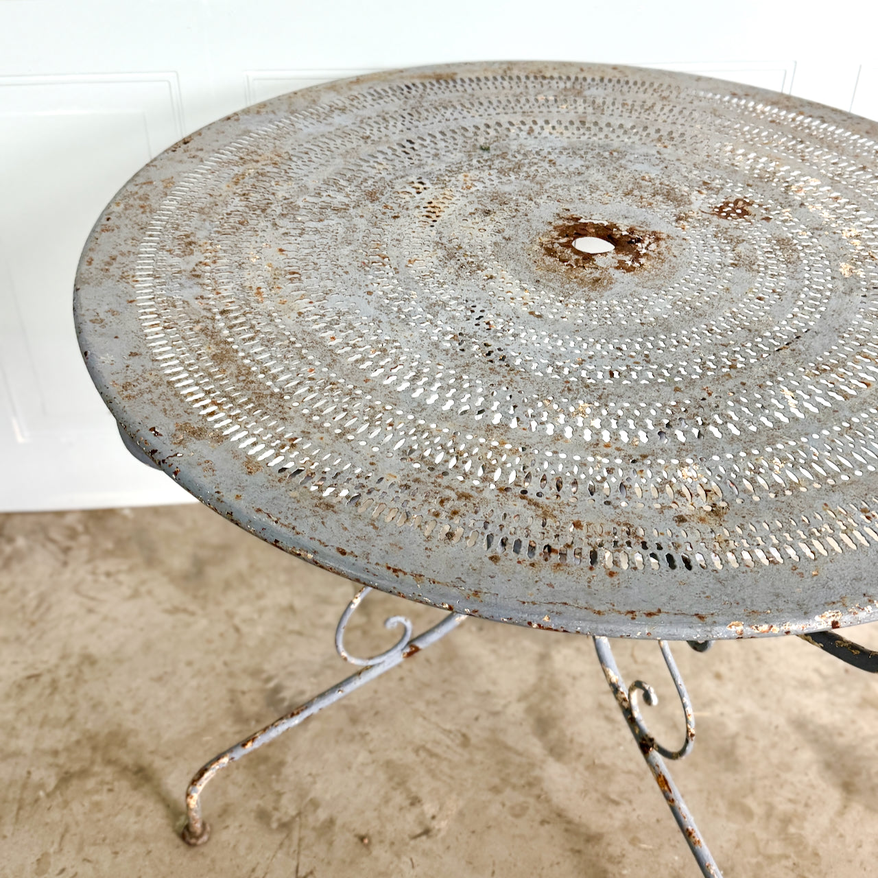 Antique French Metal Garden Table