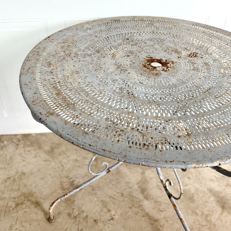 Antique French Metal Garden Table